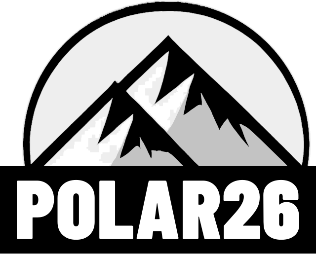 Polar26 wordmark, Stacked · Dark